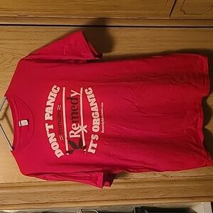 Thrifted, size L, red t- shirt